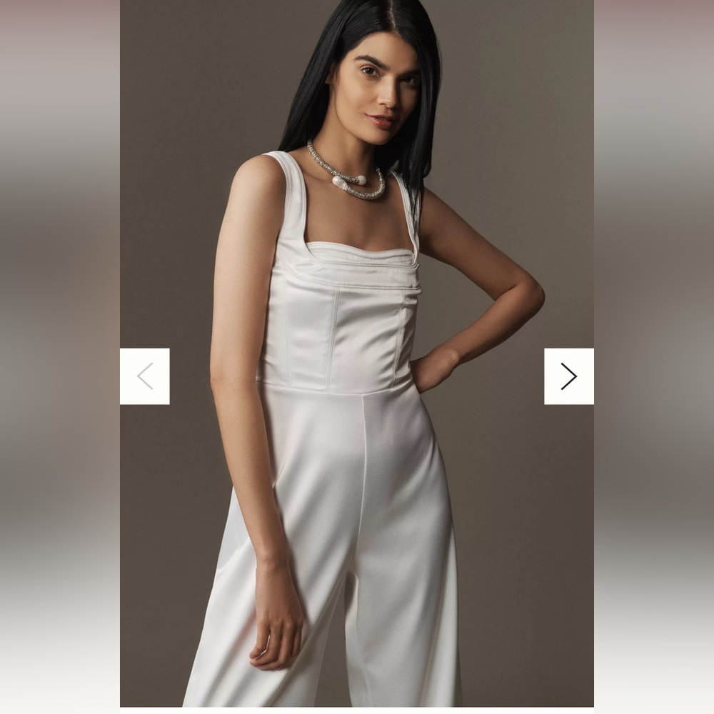 BHLDN white jumpsuit